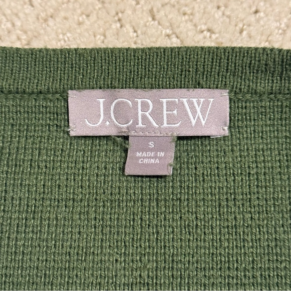 J.Crew Long V-neck Sweater Blazer in Green - Picture 4 of 4